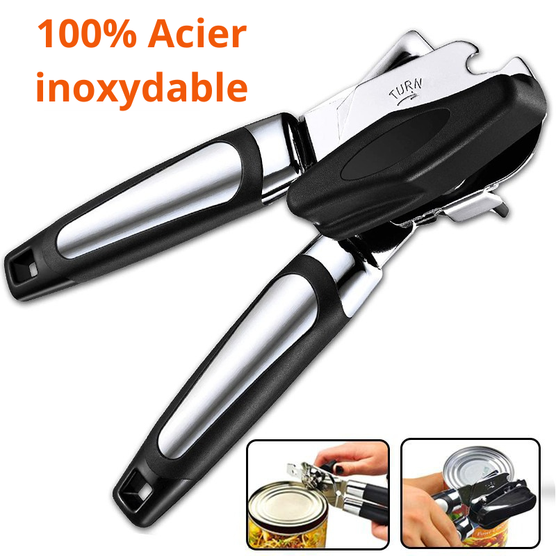 Ouvre boîte facile multifonction en acier inoxydable – Image 2