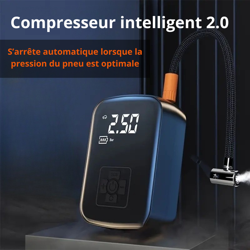 Compresseur d'air électrique portatif pour voiture moto vélo – Image 8