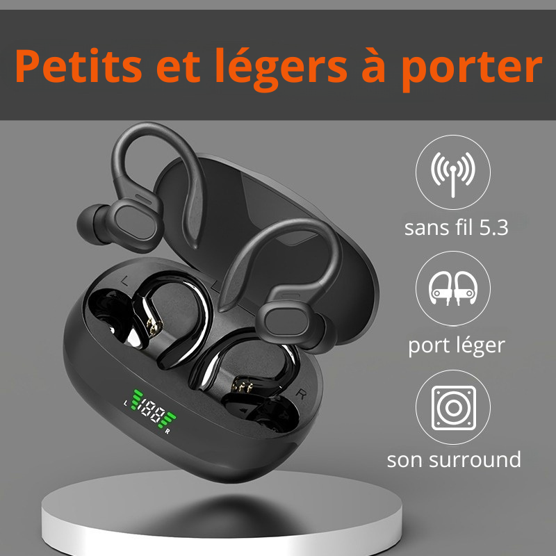 Écouteurs sans fil bluetooth avec boitier | casque sport étanches – Image 7