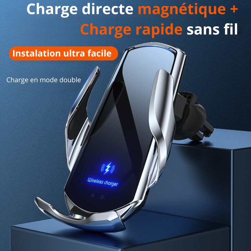 Support de téléphone + chargeur sans fil rapide universel pour voiture – Image 8