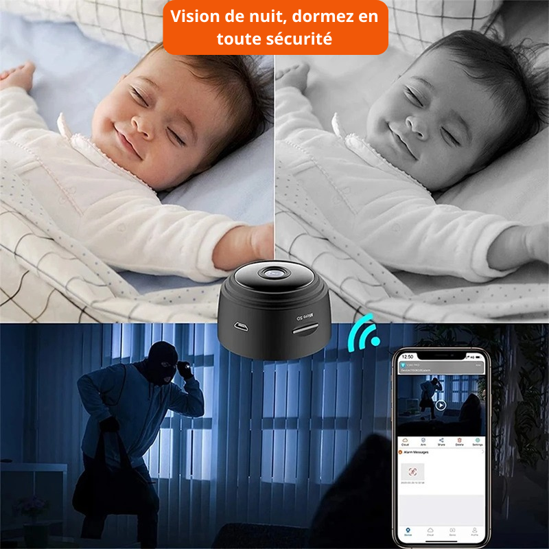 Mini caméra espion sans fil autonome avec enregistrement – Image 2