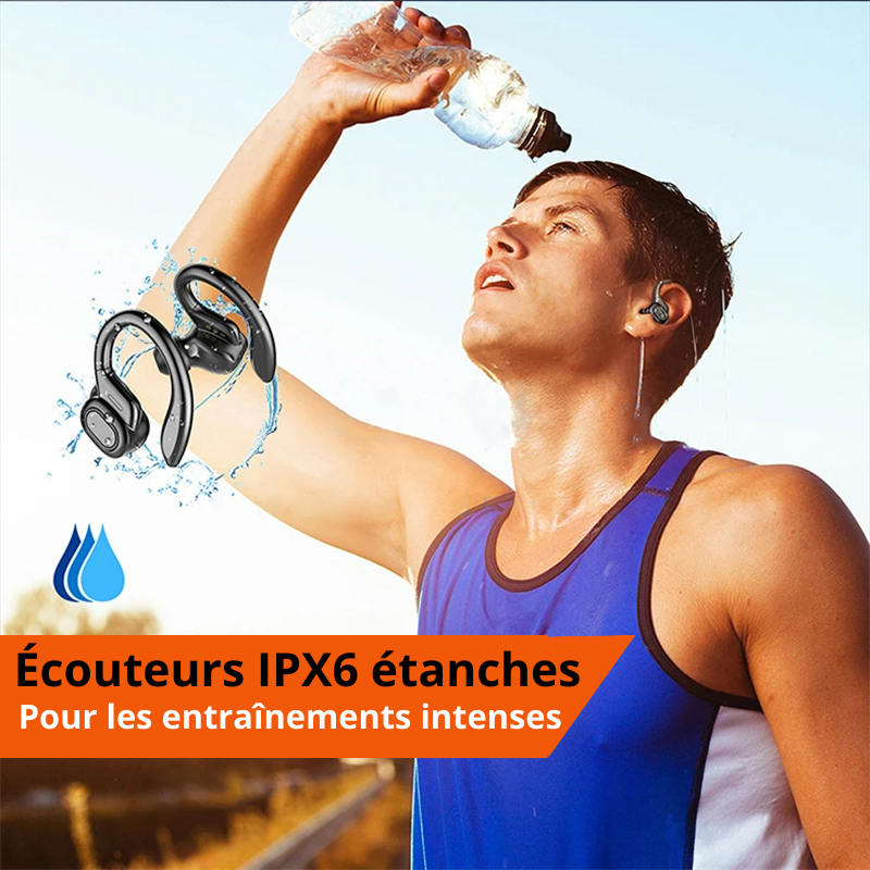 Écouteurs sans fil bluetooth avec boitier | casque sport étanches – Image 3