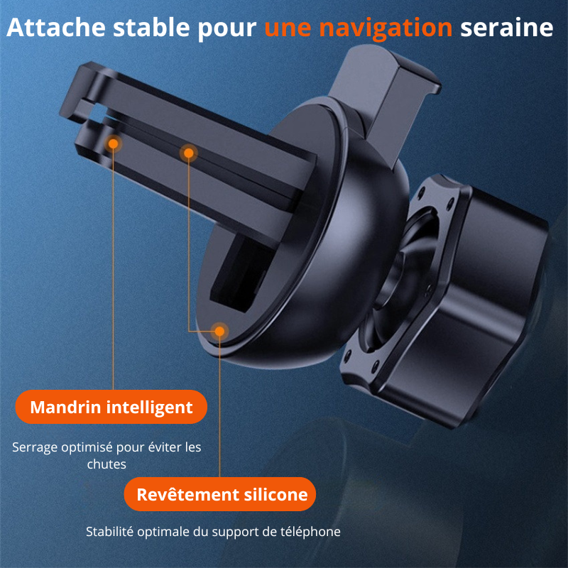 Support de téléphone + chargeur sans fil rapide universel pour voiture – Image 10