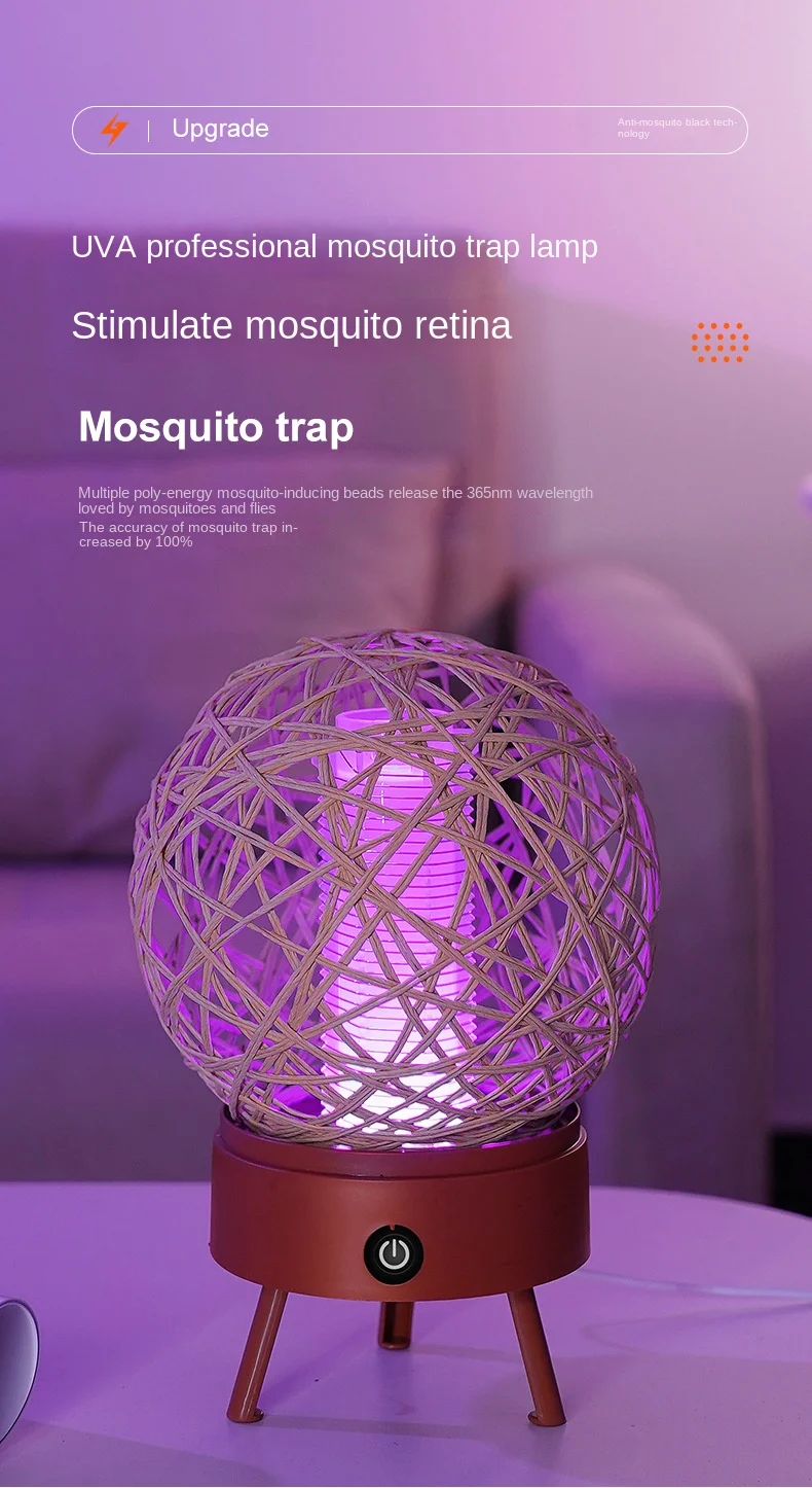 Lampe anti moustique électrique lumière bleu efficace | Piège à moustiques – Image 10