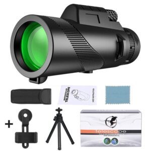 Télescope monoculaire portable puissant avec trépied 80x100