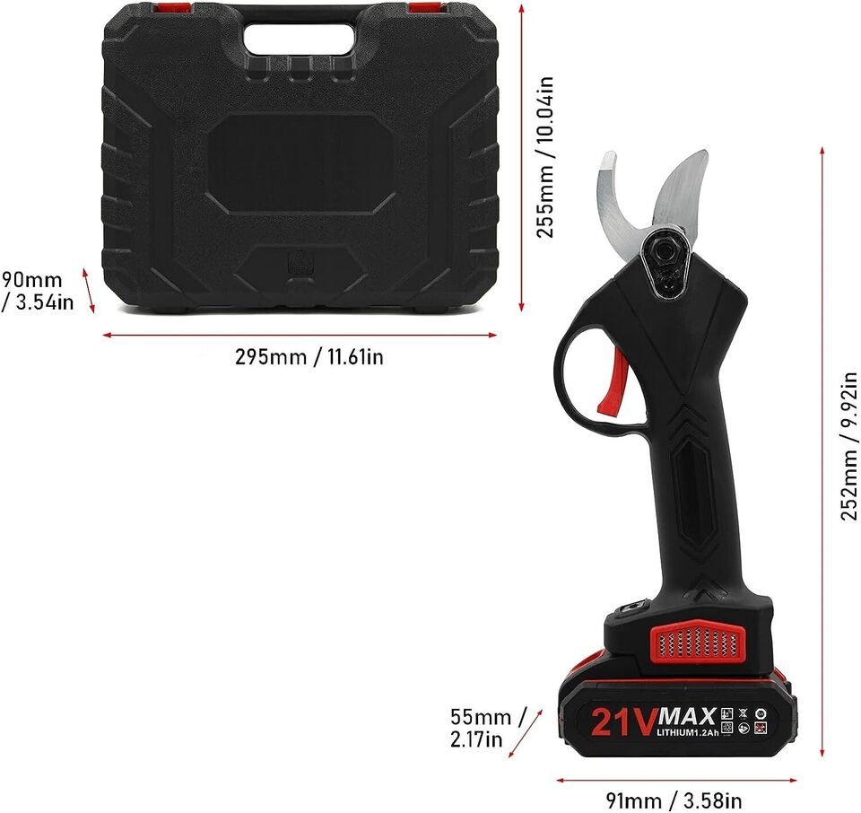 Sécateur électrique avec 2 batteries sans fil professionnel vigne – Image 4