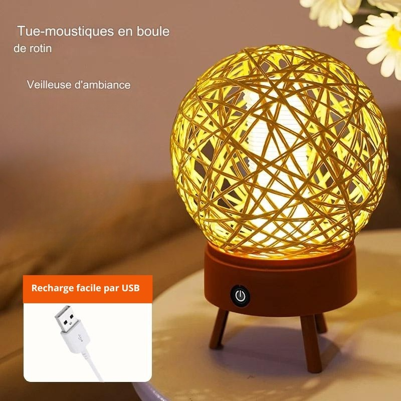 Lampe anti moustique électrique lumière bleu efficace | Piège à moustiques – Image 3