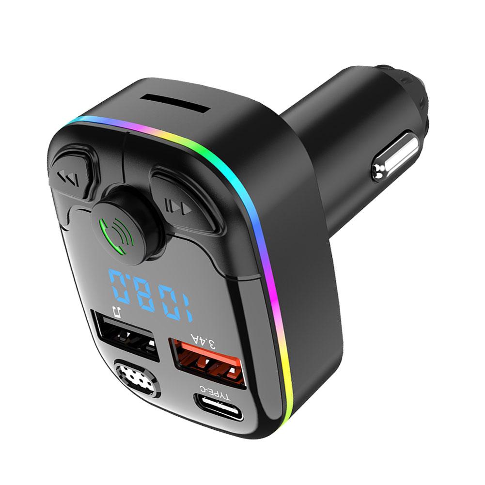Transmetteur FM bluetooth pour voiture kit main libre – Image 3